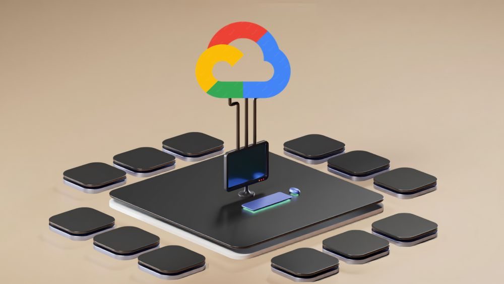Cloud computing infrastructure concept representing Google Cloud Platform