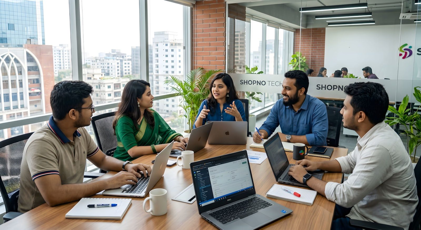 IT consultants mapping a technology architecture