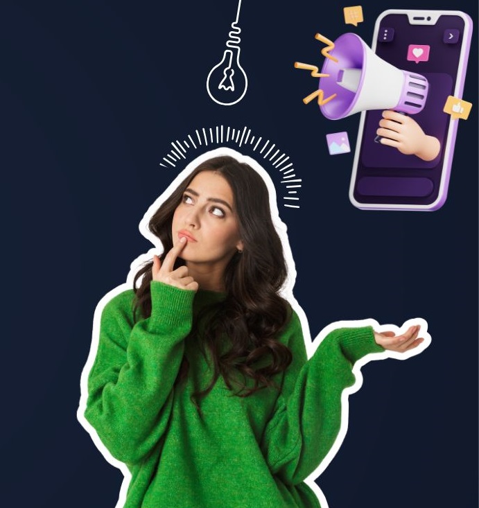 Young person browsing social media on a smartphone